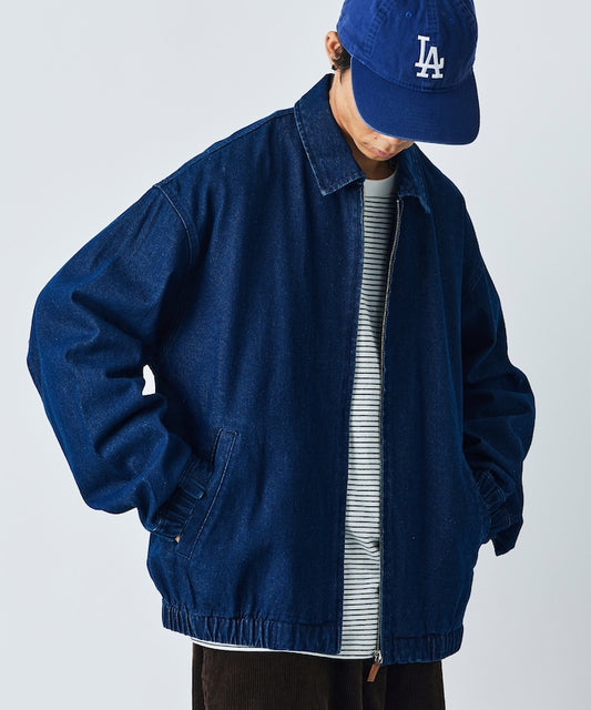 FREAK'S STORE Relax Fit寬鬆拉鍊丹寧夾克牛仔外套