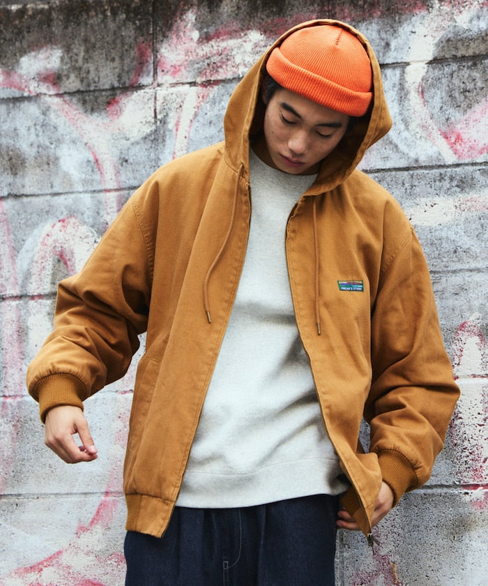 FREAK'S STORE vintage-finished zip-up duck Jacket 復古拉鍊連帽外套
