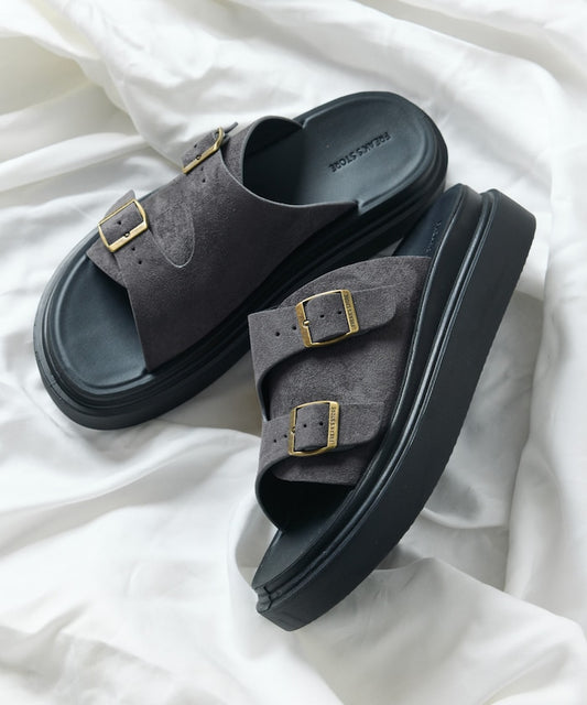 FREAK'S STORE Double monk strap slide Sandal 雙扣厚底涼鞋