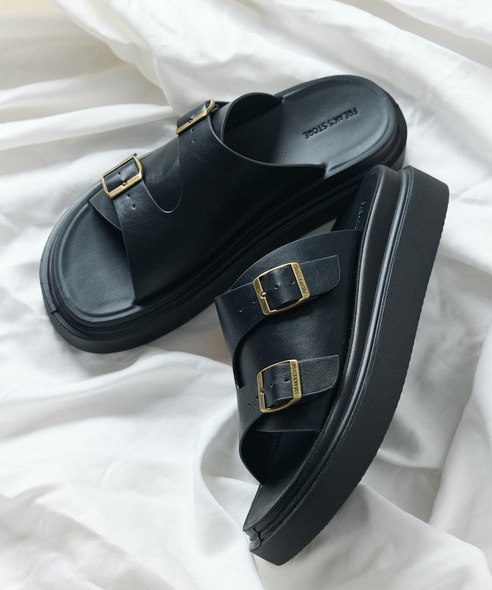 FREAK'S STORE Double monk strap slide Sandal 雙扣厚底涼鞋