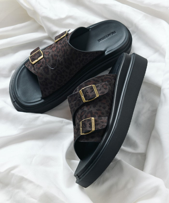 FREAK'S STORE Double monk strap slide Sandal 雙扣厚底涼鞋