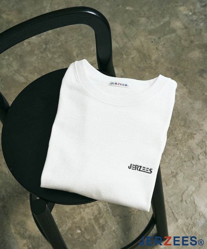 JERAZEES one point design Short sleeve T-shirt 刺繡LOGO短袖T恤