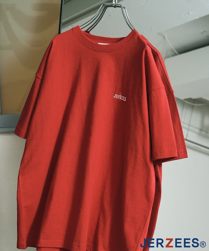 JERAZEES one point design Short sleeve T-shirt 刺繡LOGO短袖T恤