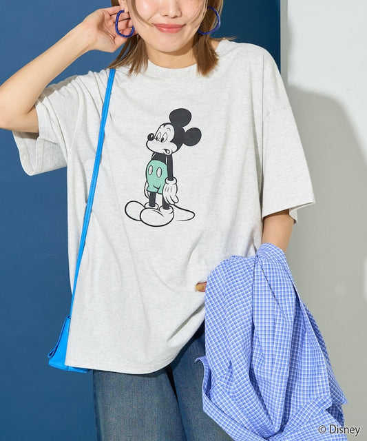 FREAK'S STORE x Mickey Mouse front and back printed Short sleeve T-shirt 印花T恤
