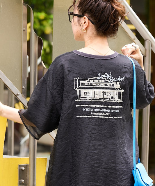 FREAK'S STORE 限定 透紗層次刺繡T恤