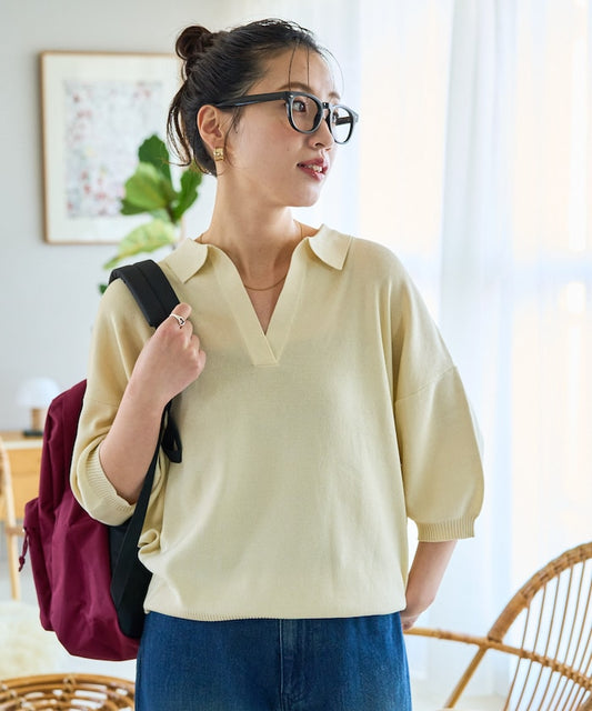 FREAK'S STORE 夏季針織Polo領短袖上衣