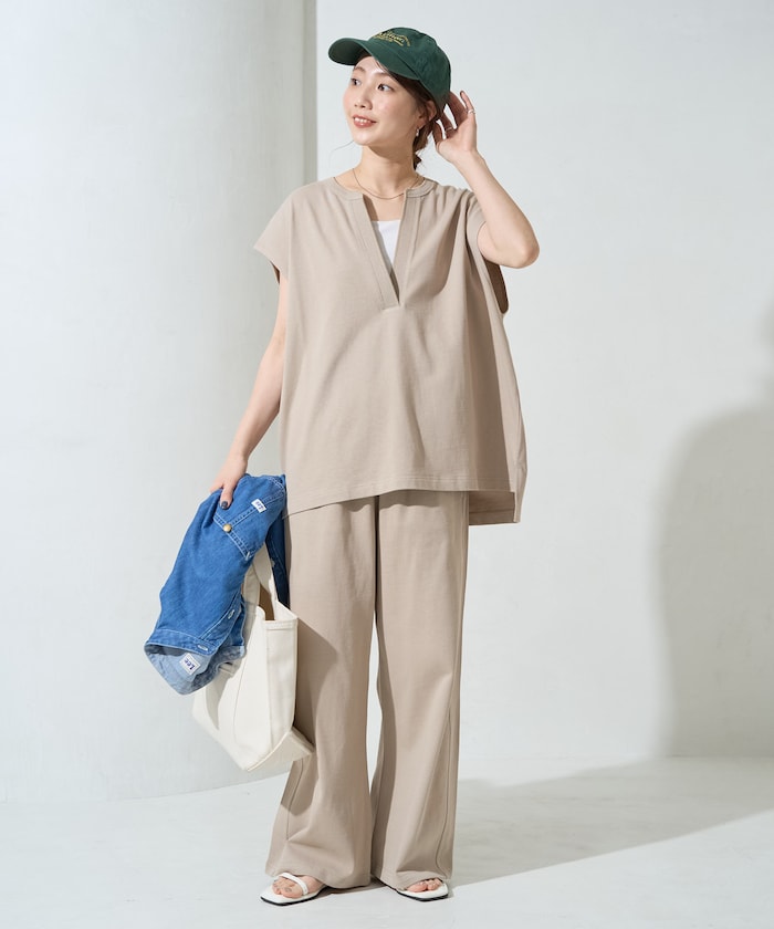 FREAK'S STORE 限定 V領法式袖長褲套裝