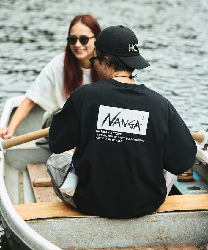 NANGA ECO HYBRID LOGO TEE 刺繡印花短袖T恤