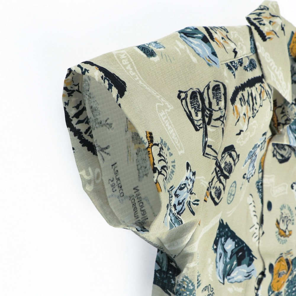 THE NORTH FACE 童裝 短袖夏威夷風透氣襯衫 NRJ22339