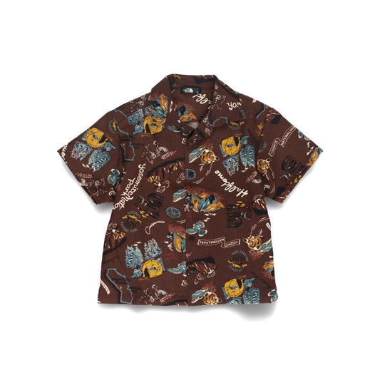 THE NORTH FACE 童裝 短袖夏威夷風透氣襯衫 NRJ22339
