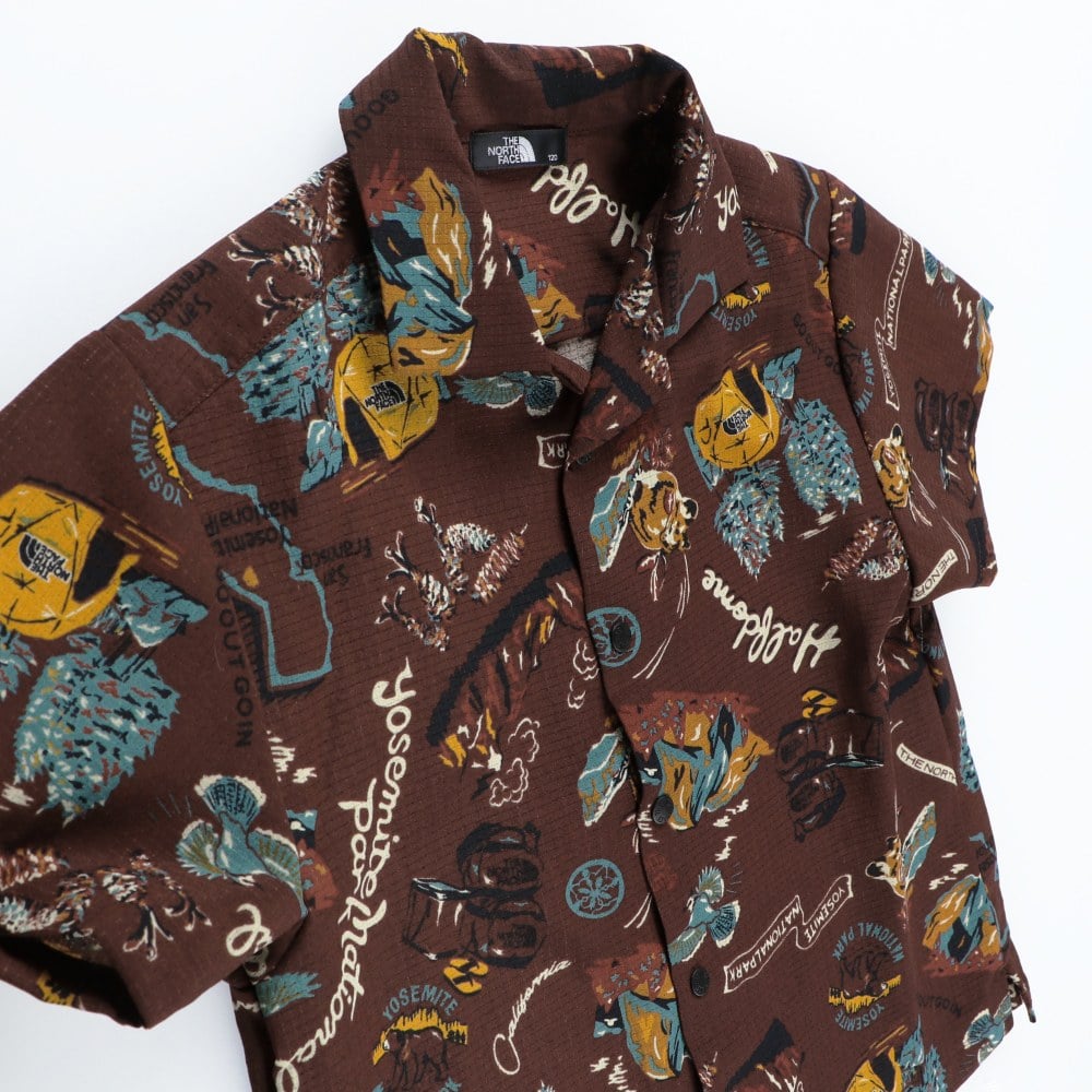 THE NORTH FACE 童裝 短袖夏威夷風透氣襯衫 NRJ22339