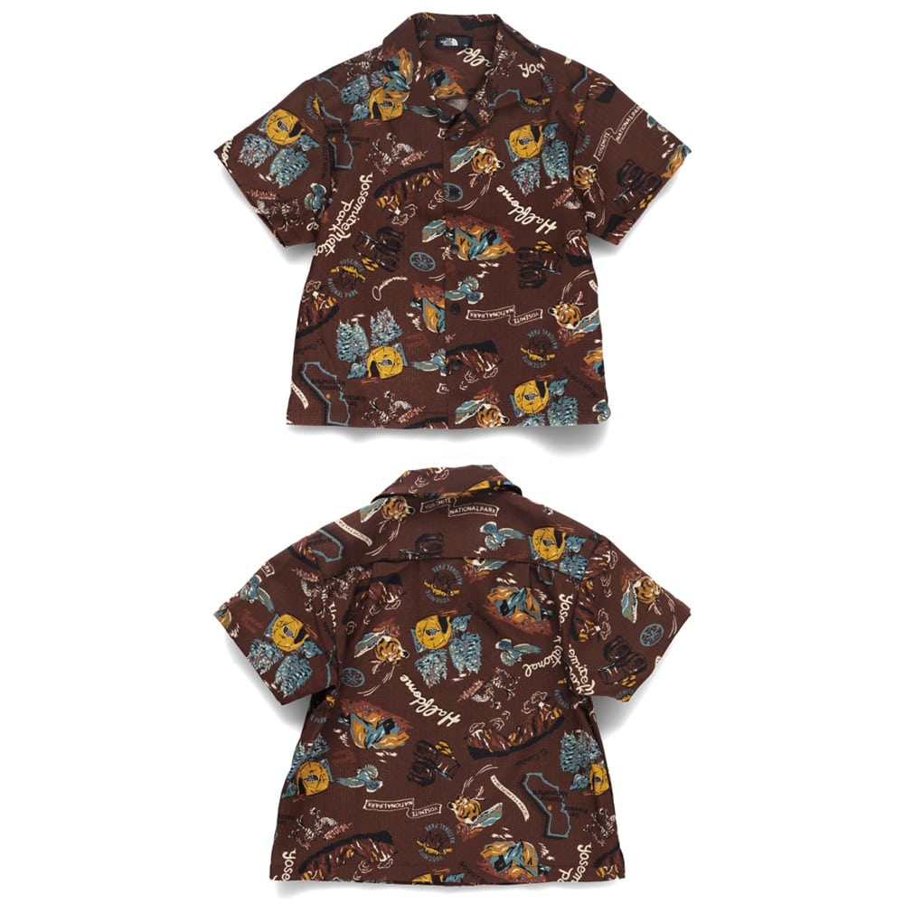 THE NORTH FACE 童裝 短袖夏威夷風透氣襯衫 NRJ22339