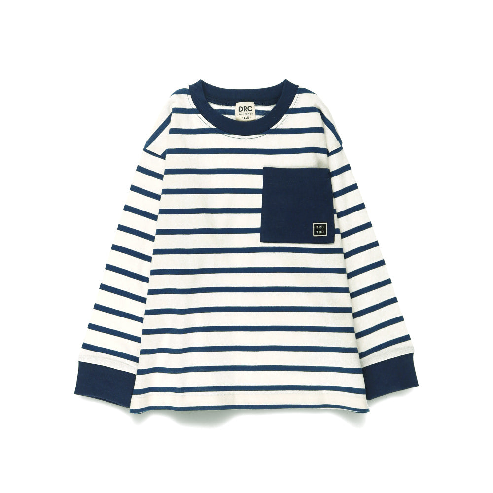 DRCbranshes 100%純棉 口袋長袖T