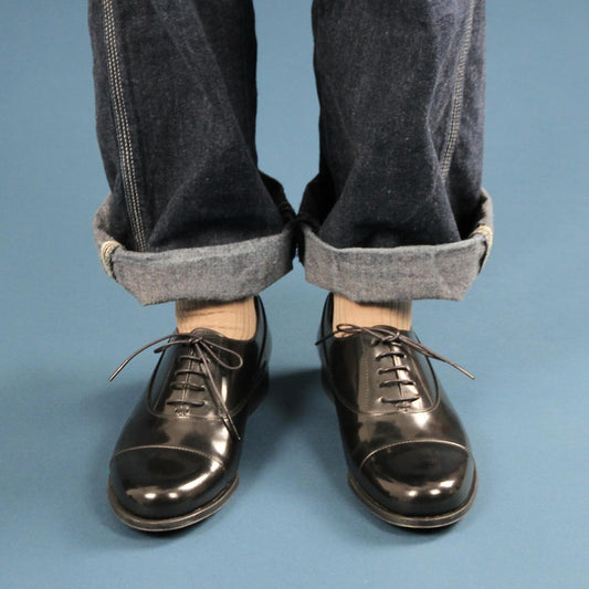 日本製HARUTA Balmoral 經典綁帶皮鞋 #500