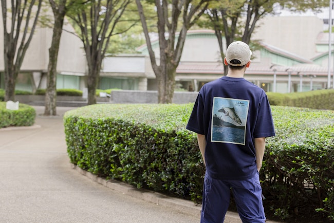 日本限定 L.L.Bean BEAN'S 1980 復古鱒魚短袖T恤上衣