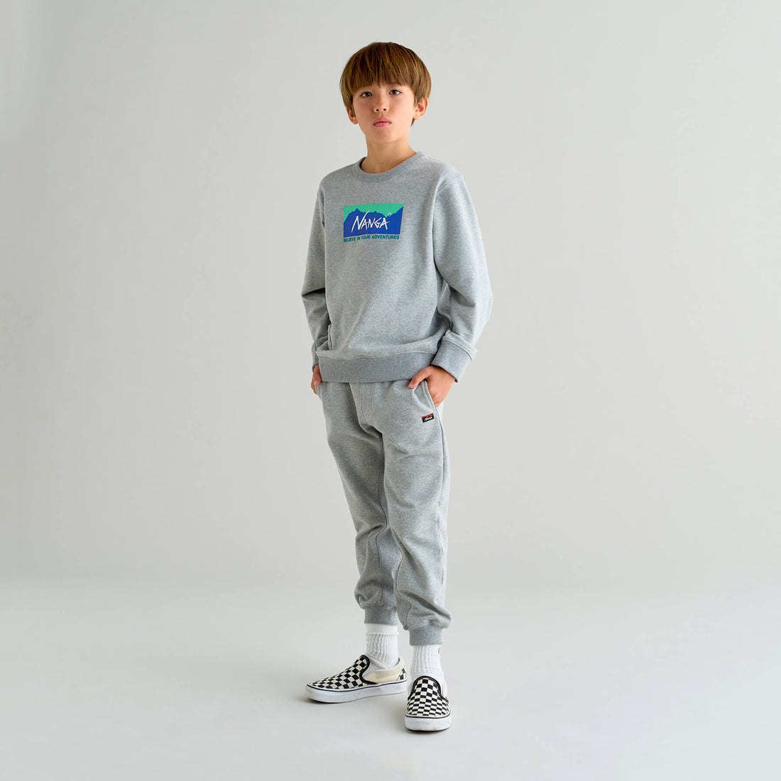 NANGA ECO HYBRID BOX LOGO 兒童大學T