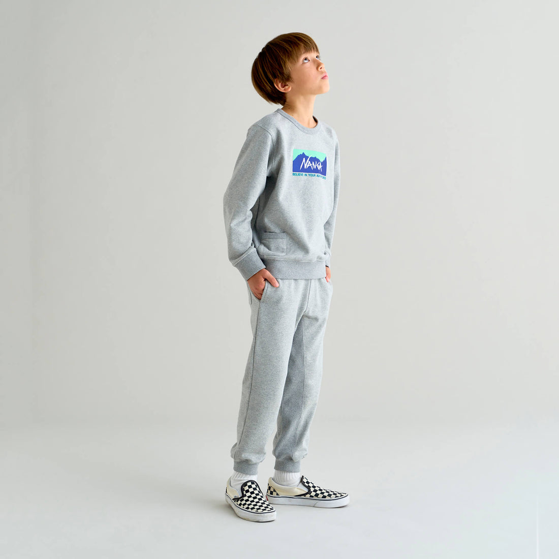 NANGA ECO HYBRID BOX LOGO 兒童大學T