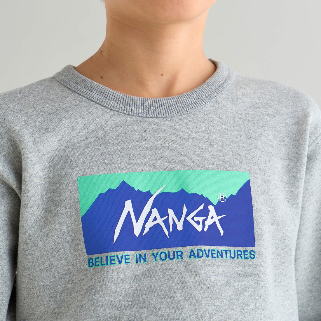 NANGA ECO HYBRID BOX LOGO 兒童大學T