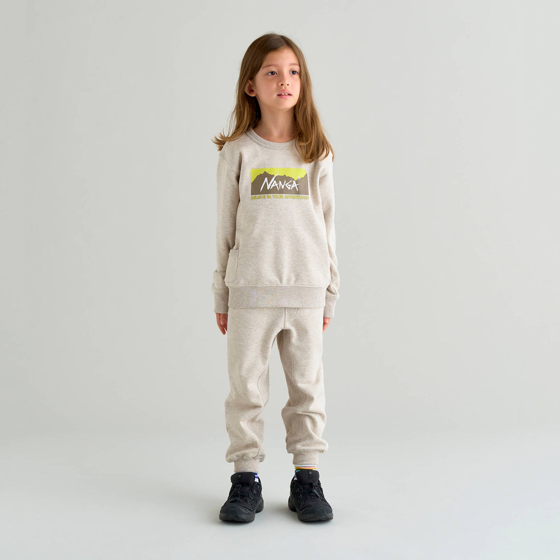 NANGA ECO HYBRID BOX LOGO 兒童大學T