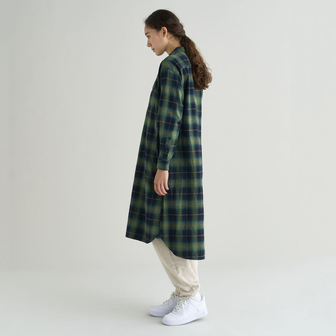 特價 NANGA FADE PLAID 格紋露營風襯衫洋裝