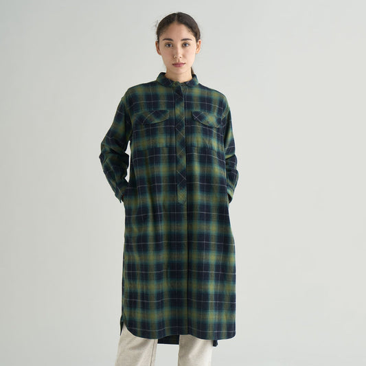 特價 NANGA FADE PLAID 格紋露營風襯衫洋裝