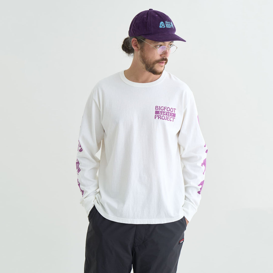 NANGA × TACOMA FUJI RECORDS Bigfoot Survey Project Logo 燈芯絨棒球帽