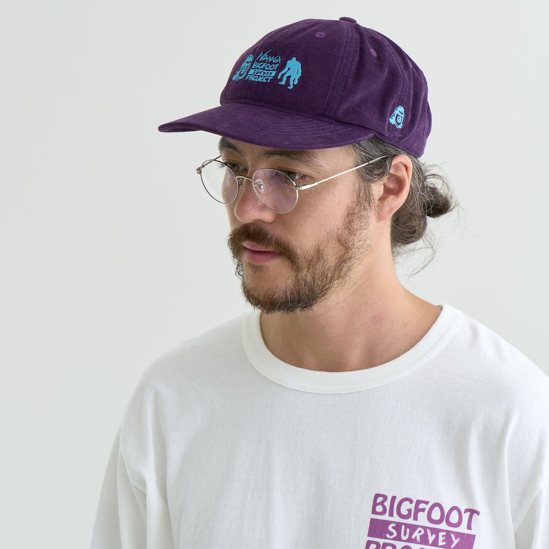 NANGA × TACOMA FUJI RECORDS Bigfoot Survey Project Logo 燈芯絨棒球帽