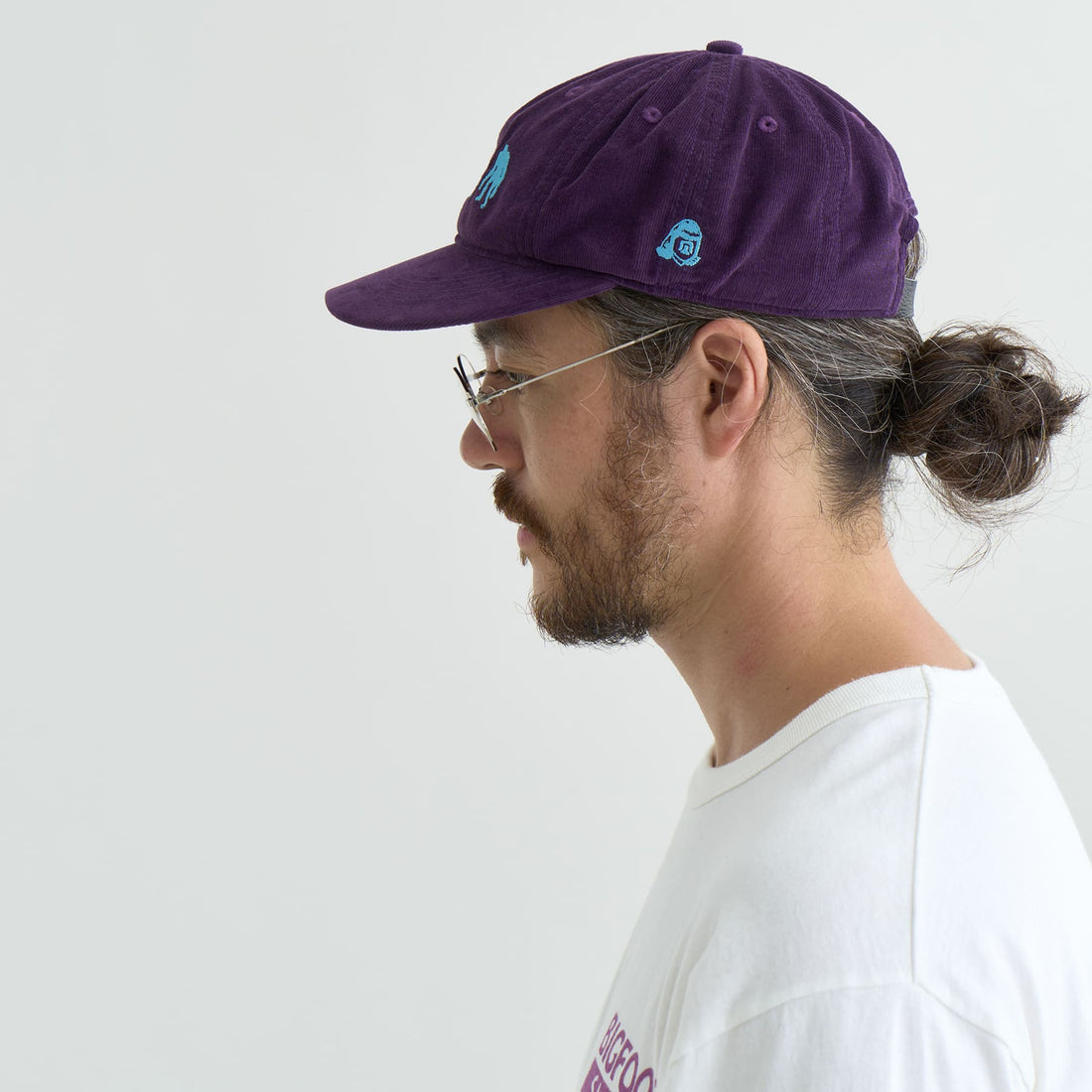 NANGA × TACOMA FUJI RECORDS Bigfoot Survey Project Logo 燈芯絨棒球帽