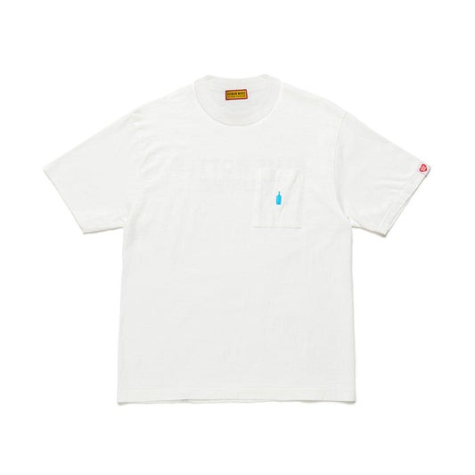 Blue Bottle Coffee x HUMAN MADE 白色短袖LOGO口袋T恤