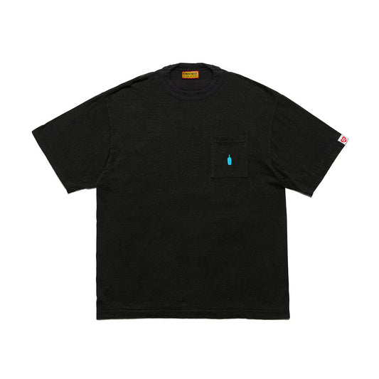 Blue Bottle Coffee x HUMAN MADE 黑色短袖LOGO口袋T恤