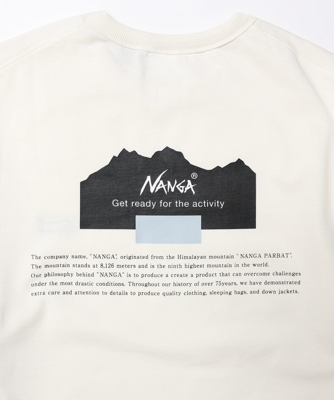 NANGA ECO HYBRID GET READY TEE 刺繡LOGO短袖T恤