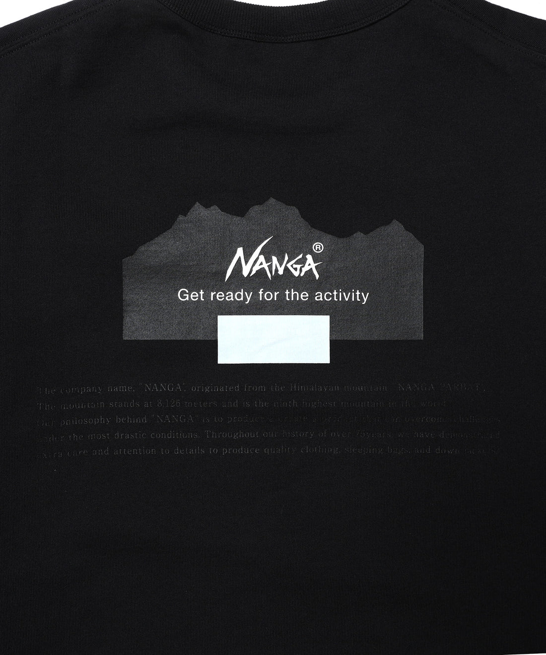 NANGA ECO HYBRID GET READY TEE 刺繡LOGO短袖T恤