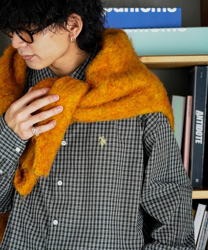 U.S. POLO ASSN. X PUBLUX 獨家設計刺繡Logo格紋襯衫