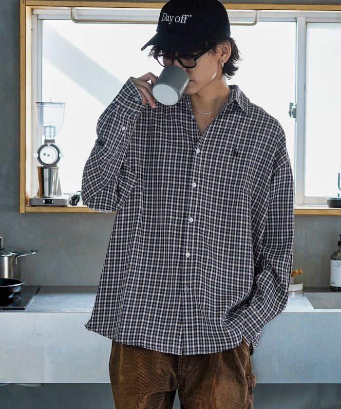 U.S. POLO ASSN. X PUBLUX 獨家設計刺繡Logo格紋襯衫