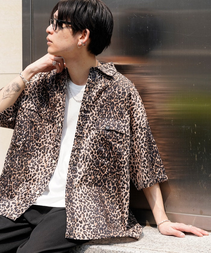 PUBLUX Short sleeve drawstring check shirt 短袖口袋襯衫