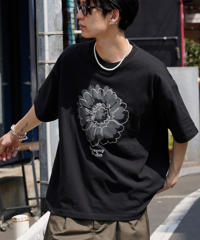 PUBLUX Lovepop studio Flower Embroidery Print Tee 印花短袖T恤