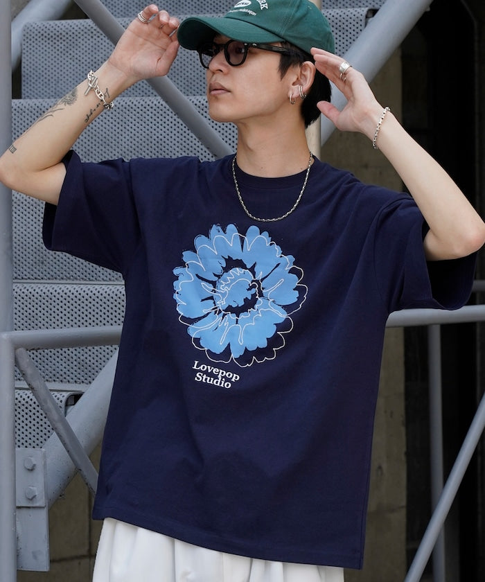 PUBLUX Lovepop studio Flower Embroidery Print Tee 印花短袖T恤