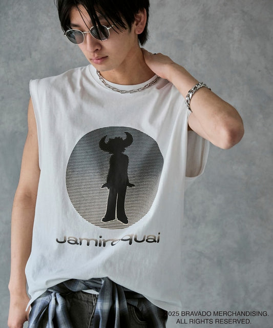 PUBLUX Jamiroquai Circle Logo Print Sleeveless Tee 印花無袖 T 恤