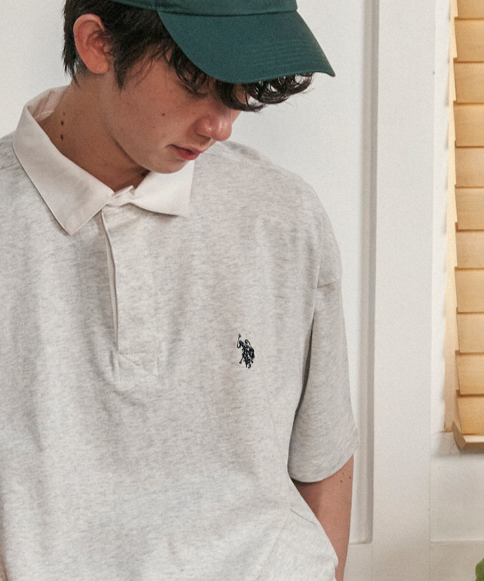 U.S. POLO ASSN. Custom-made embroidered rugby shirt 簡約刺繡Polo衫