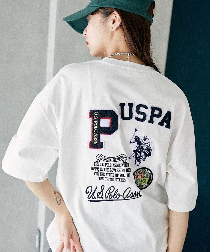 U.S. POLO ASSN. Special order patch logo embroidered T-shirt 限定標誌刺繡短袖T恤