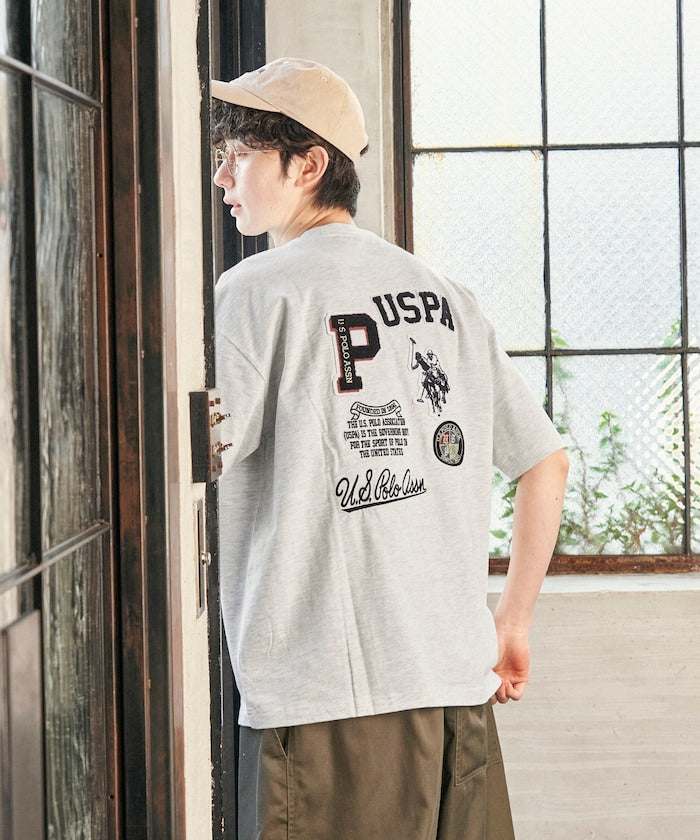 U.S. POLO ASSN. Special order patch logo embroidered T-shirt 限定標誌刺繡短袖T恤