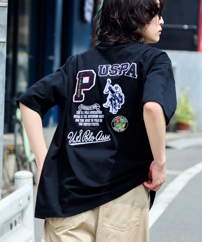 U.S. POLO ASSN. Special order patch logo embroidered T-shirt 限定標誌刺繡短袖T恤