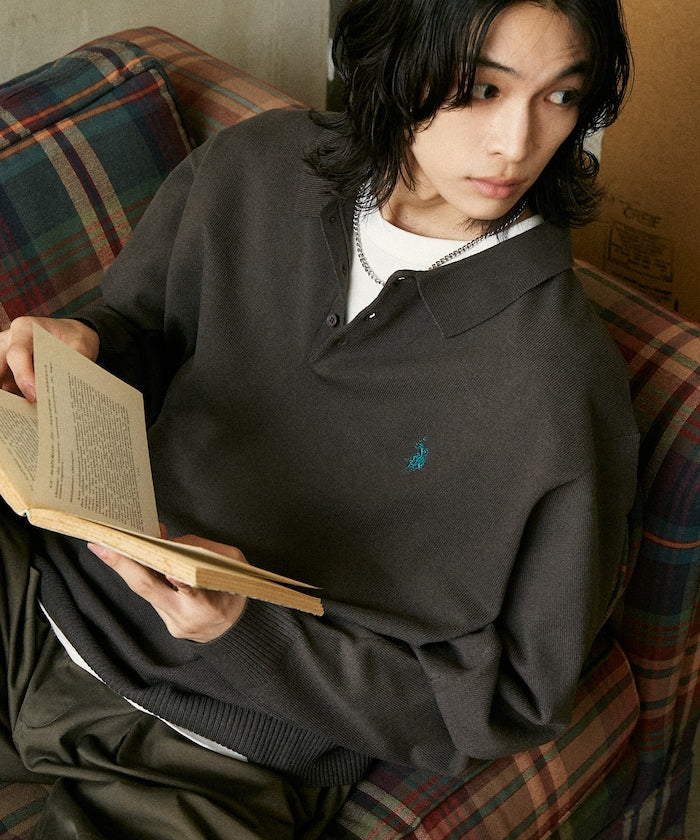 U.S. POLO ASSN. SWEAT LIKE KNIT POLO 長袖針織POLO衫