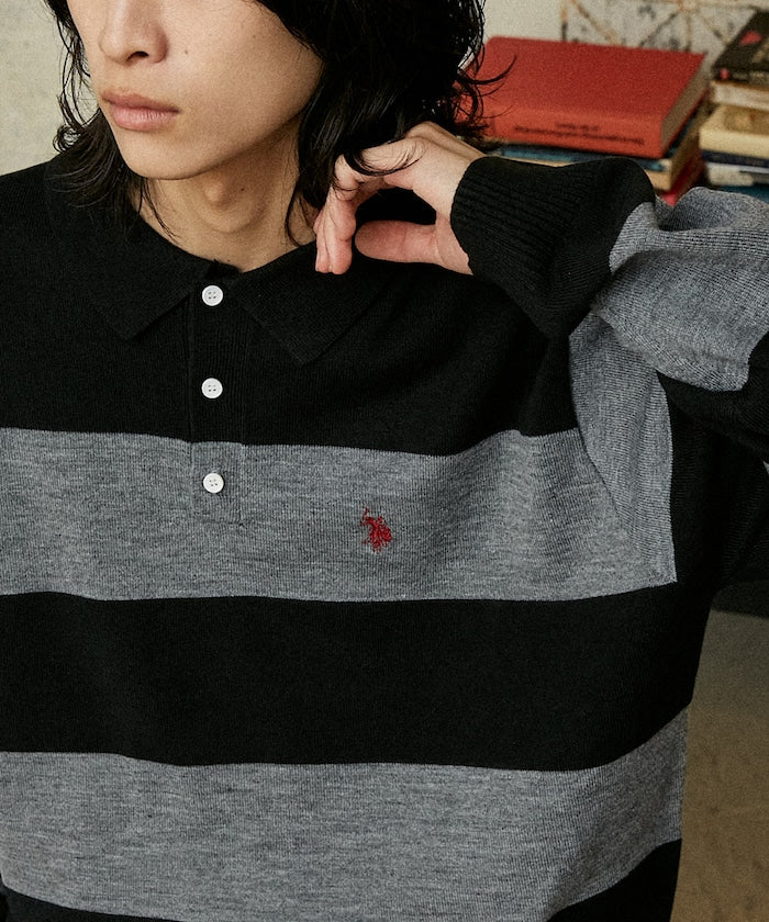 U.S. POLO ASSN. SWEAT LIKE KNIT POLO 長袖針織POLO衫