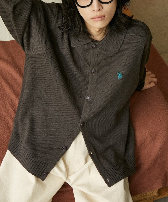 U.S. POLO ASSN. POLO KNIT CARDIGAN 刺繡LOGO POLO針織開襟衫