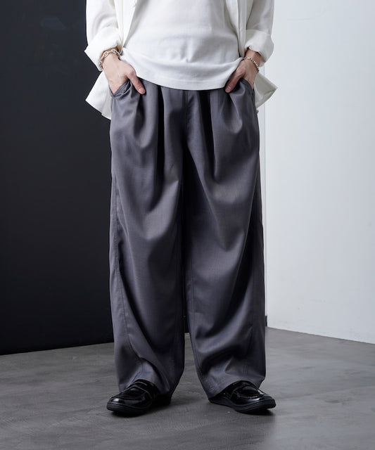 PUBLUX Easy Barrel Pants 打褶休閒褲