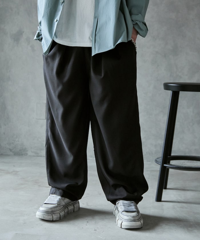 PUBLUX Easy Barrel Pants 打褶休閒褲