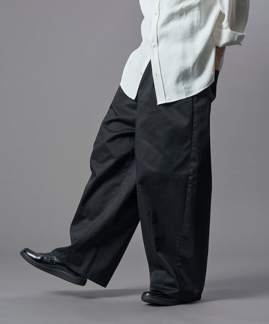 限定款 PUBLUX 打褶斜紋休閒長褲