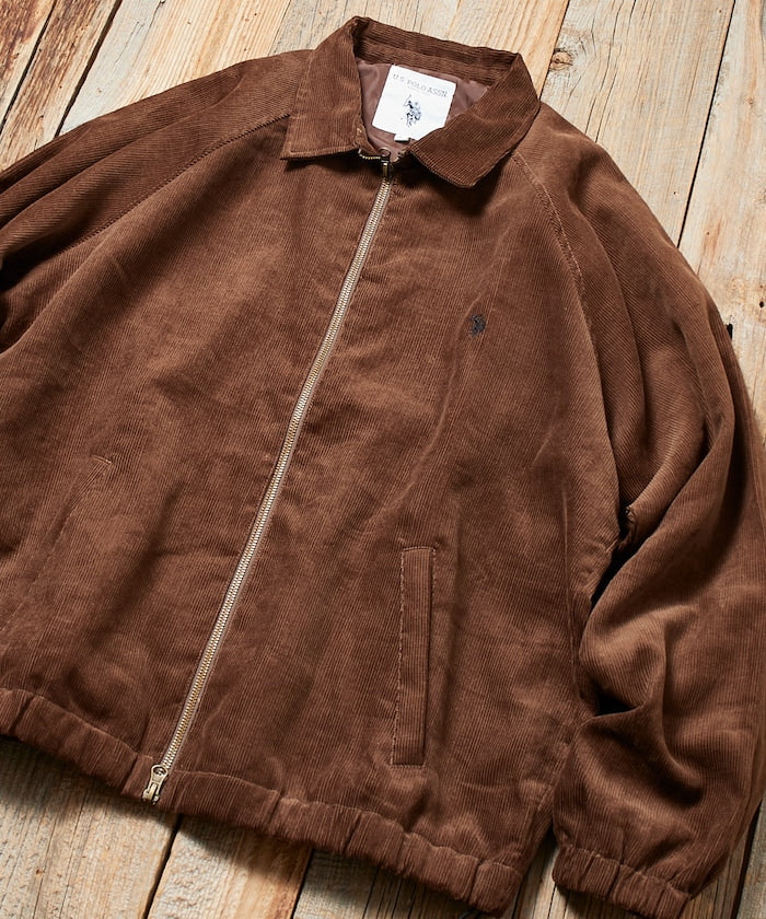 U.S. POLO ASSN. X PUBLUX 獨家設計燈芯絨雙拉鍊刺繡Logo外套