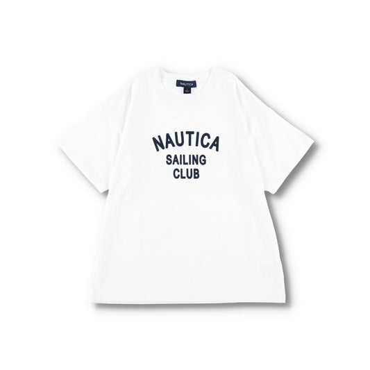 NAUTICA童裝 植絨logo短袖T上衣